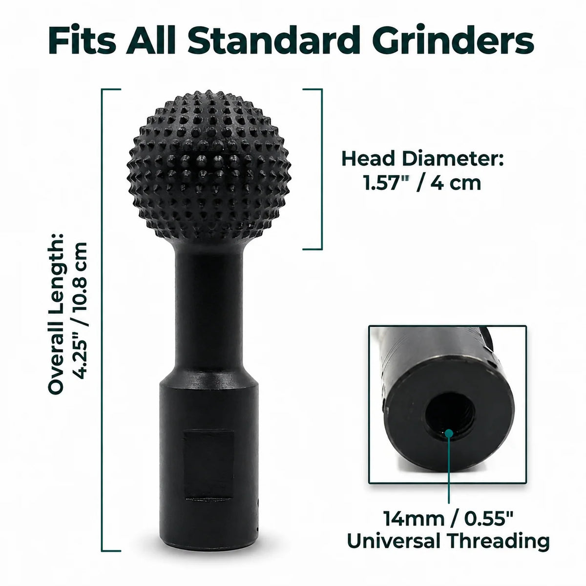 Wood Carving Rasp Ball-Shaped Carbon Steel for Angle Grinder