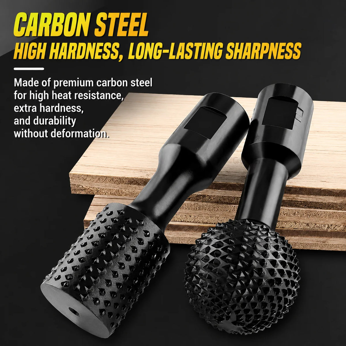 Wood Carving Rasp Ball-Shaped Carbon Steel for Angle Grinder