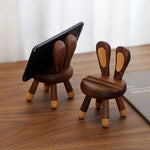 Wooden Phone Holder Universal Compact Desk Stand