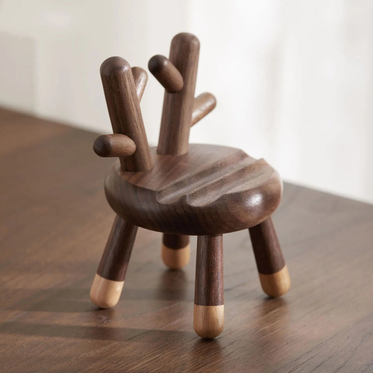 Wooden Phone Holder Universal Compact Desk Stand