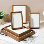 Wooden Photo Frame Natural Wood Rounded Corners Handcrafted Joinery