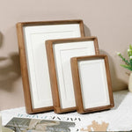 Wooden Photo Frame Natural Wood Rounded Corners Handcrafted Joinery