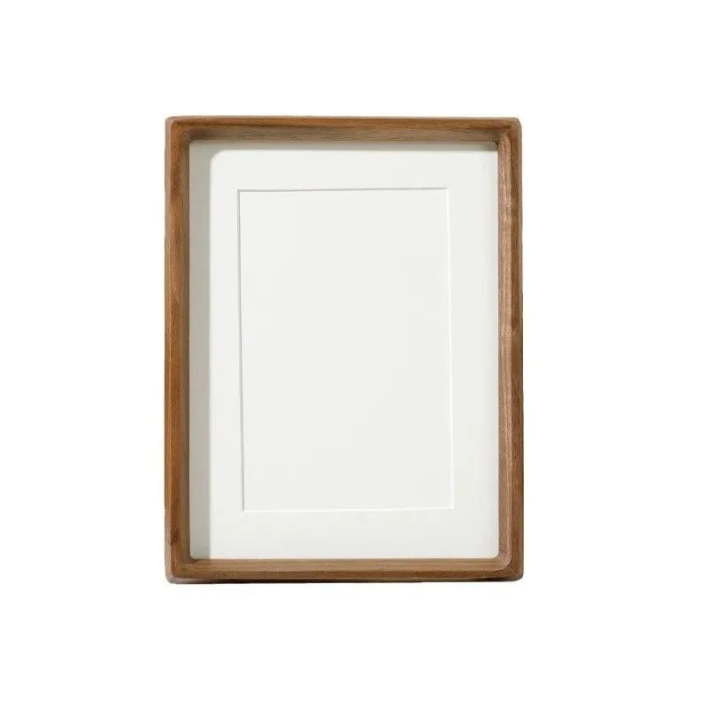 Wooden Photo Frame Natural Wood Rounded Corners Handcrafted Joinery