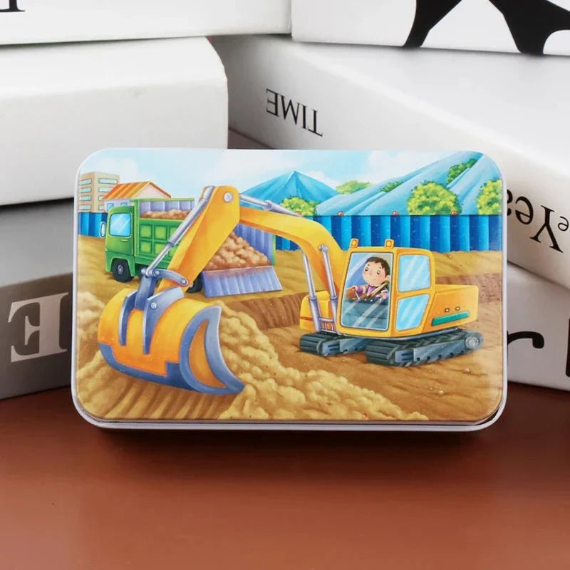Wooden Puzzle 60 Pieces Animal & Vehicle Designs