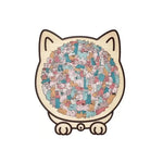 Wooden Puzzle Cat-Shaped 135-Piece Morandi Colors