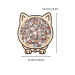 Wooden Puzzle Cat-Shaped 135-Piece Morandi Colors