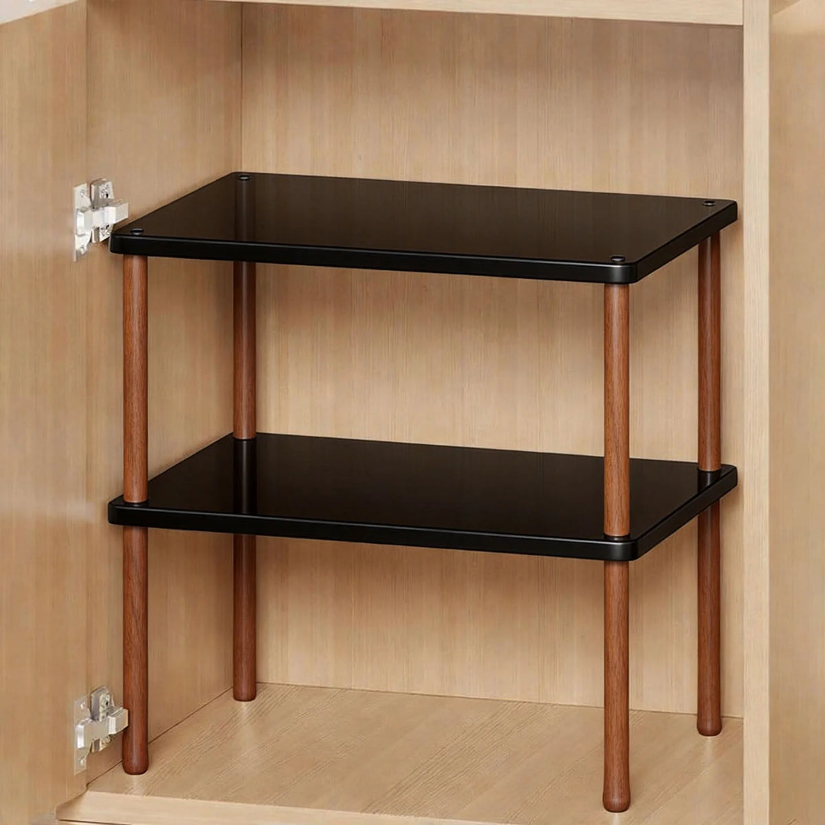 Wooden Riser Table Solid Wood Adjustable Height Removable Legs