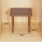 Wooden Riser Table Solid Wood Adjustable Height Removable Legs
