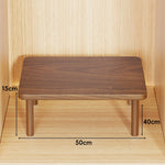 Wooden Riser Table Solid Wood Adjustable Height Removable Legs