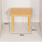 Wooden Riser Table Solid Wood Adjustable Height Removable Legs