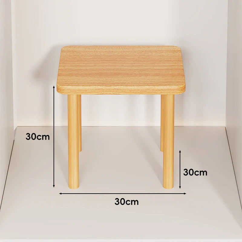Wooden Riser Table Solid Wood Adjustable Height Removable Legs