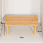 Wooden Riser Table Solid Wood Adjustable Height Removable Legs