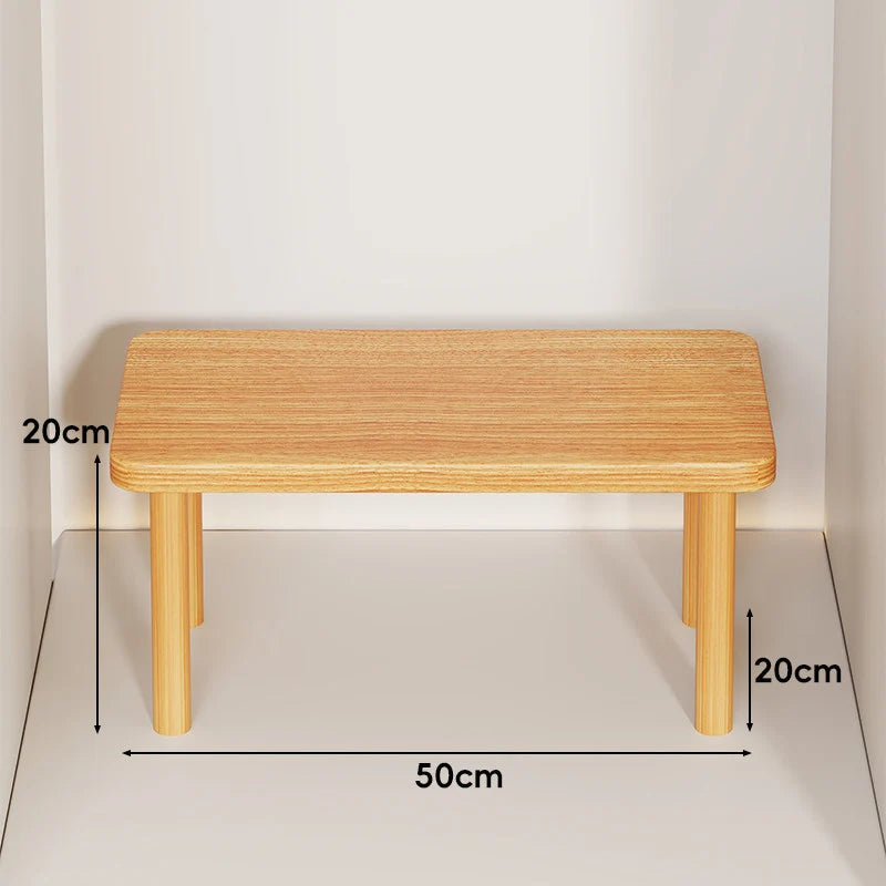 Wooden Riser Table Solid Wood Adjustable Height Removable Legs