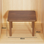 Wooden Riser Table Solid Wood Adjustable Height Removable Legs