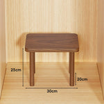 Wooden Riser Table Solid Wood Adjustable Height Removable Legs
