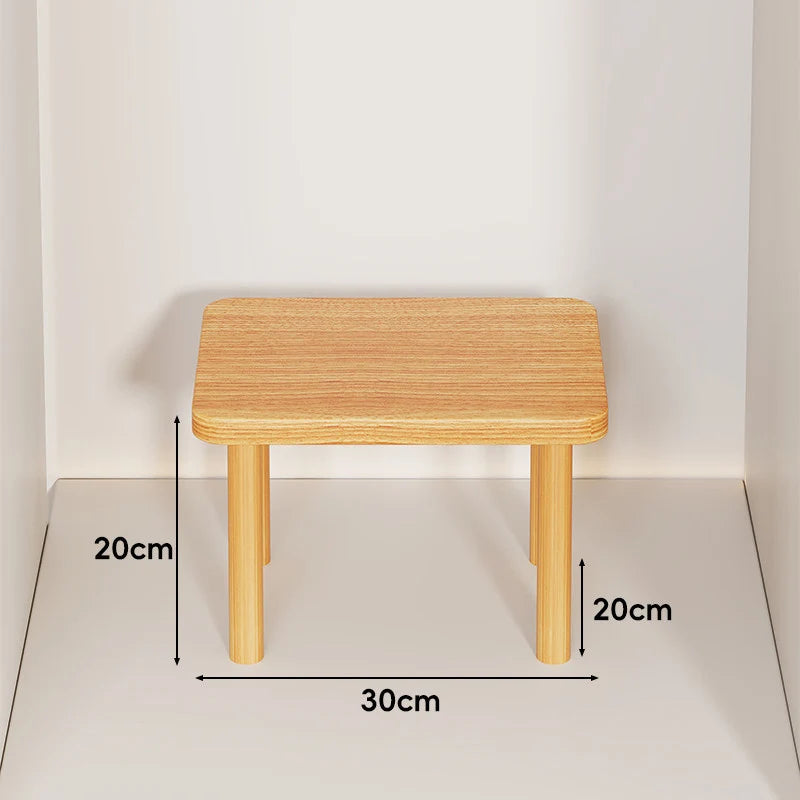 Wooden Riser Table Solid Wood Adjustable Height Removable Legs