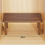 Wooden Riser Table Solid Wood Adjustable Height Removable Legs