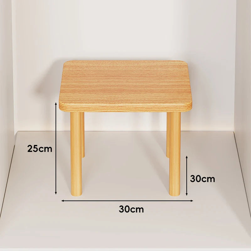 Wooden Riser Table Solid Wood Adjustable Height Removable Legs