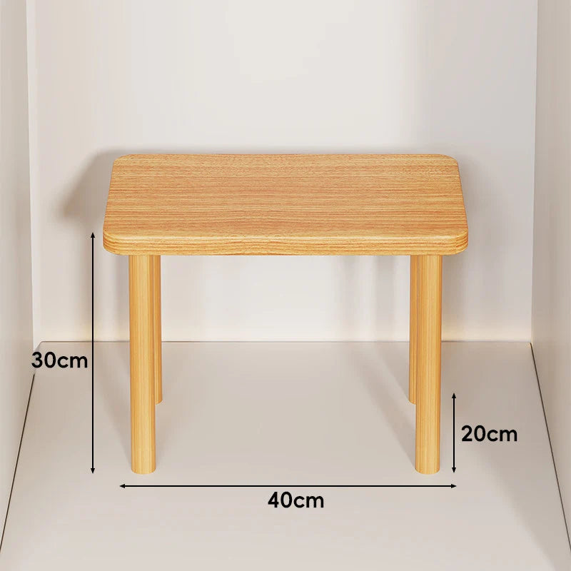 Wooden Riser Table Solid Wood Adjustable Height Removable Legs