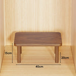 Wooden Riser Table Solid Wood Adjustable Height Removable Legs