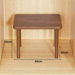 Wooden Riser Table Solid Wood Adjustable Height Removable Legs