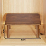 Wooden Riser Table Solid Wood Adjustable Height Removable Legs