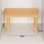 Wooden Riser Table Solid Wood Adjustable Height Removable Legs