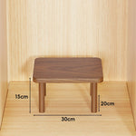 Wooden Riser Table Solid Wood Adjustable Height Removable Legs