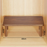 Wooden Riser Table Solid Wood Adjustable Height Removable Legs