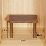 Wooden Riser Table Solid Wood Adjustable Height Removable Legs