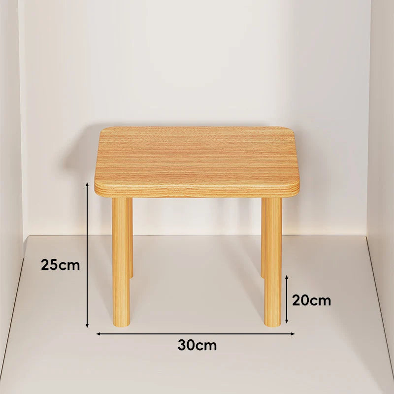 Wooden Riser Table Solid Wood Adjustable Height Removable Legs