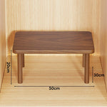 Wooden Riser Table Solid Wood Adjustable Height Removable Legs
