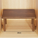 Wooden Riser Table Solid Wood Adjustable Height Removable Legs