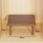 Wooden Riser Table Solid Wood Adjustable Height Removable Legs
