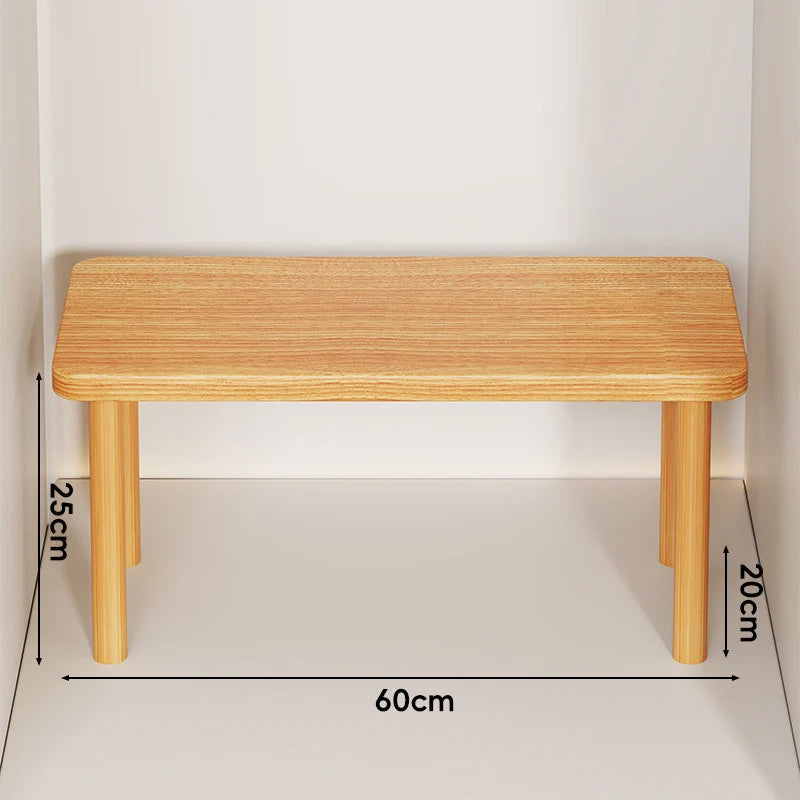 Wooden Riser Table Solid Wood Adjustable Height Removable Legs