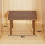 Wooden Riser Table Solid Wood Adjustable Height Removable Legs