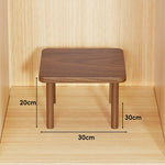 Wooden Riser Table Solid Wood Adjustable Height Removable Legs