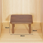 Wooden Riser Table Solid Wood Adjustable Height Removable Legs