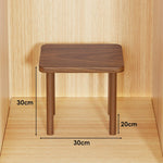 Wooden Riser Table Solid Wood Adjustable Height Removable Legs