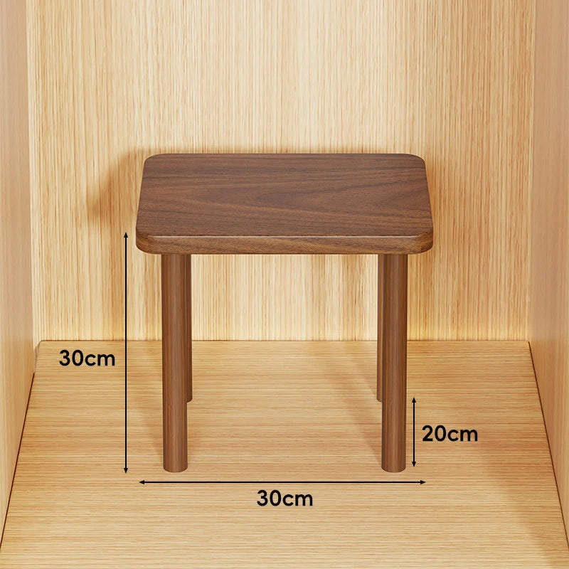 Wooden Riser Table Solid Wood Adjustable Height Removable Legs