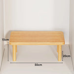 Wooden Riser Table Solid Wood Adjustable Height Removable Legs