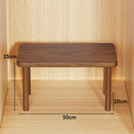 Wooden Riser Table Solid Wood Adjustable Height Removable Legs