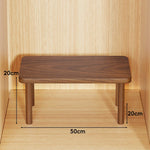 Wooden Riser Table Solid Wood Adjustable Height Removable Legs