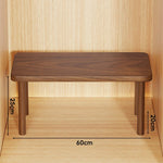 Wooden Riser Table Solid Wood Adjustable Height Removable Legs