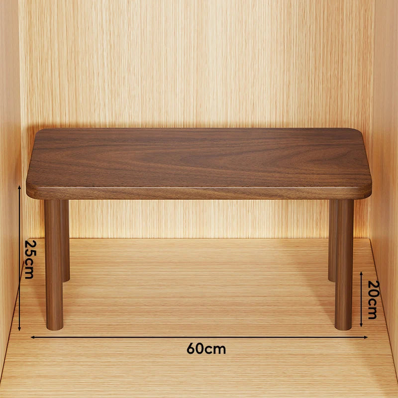 Wooden Riser Table Solid Wood Adjustable Height Removable Legs