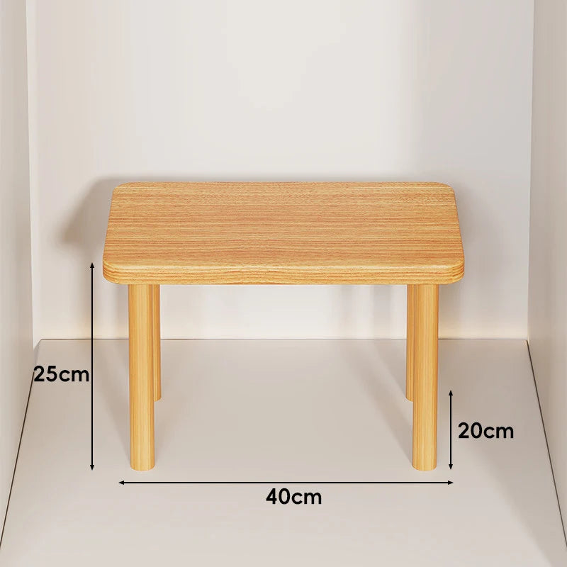 Wooden Riser Table Solid Wood Adjustable Height Removable Legs