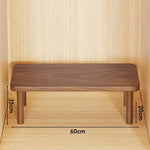 Wooden Riser Table Solid Wood Adjustable Height Removable Legs