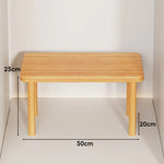 Wooden Riser Table Solid Wood Adjustable Height Removable Legs