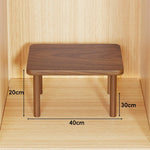 Wooden Riser Table Solid Wood Adjustable Height Removable Legs