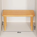 Wooden Riser Table Solid Wood Adjustable Height Removable Legs